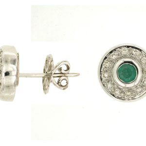EMERALD & DIAMOND EARRING