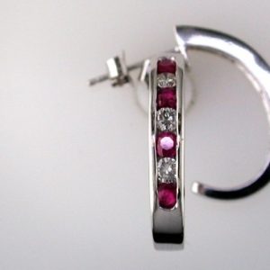 RUBY & DIAMOND EARRING