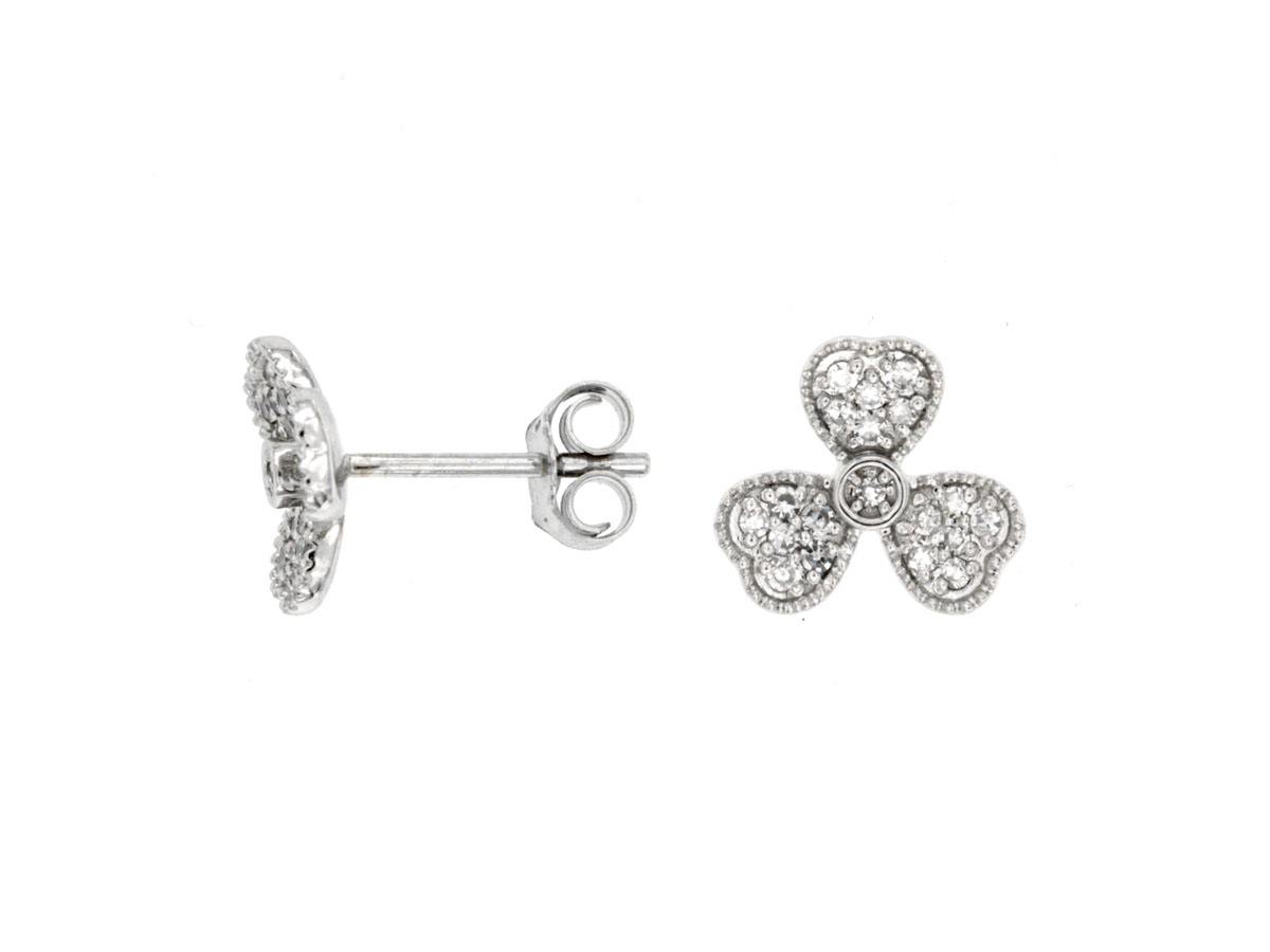DIAMOND CLOVER EARRING