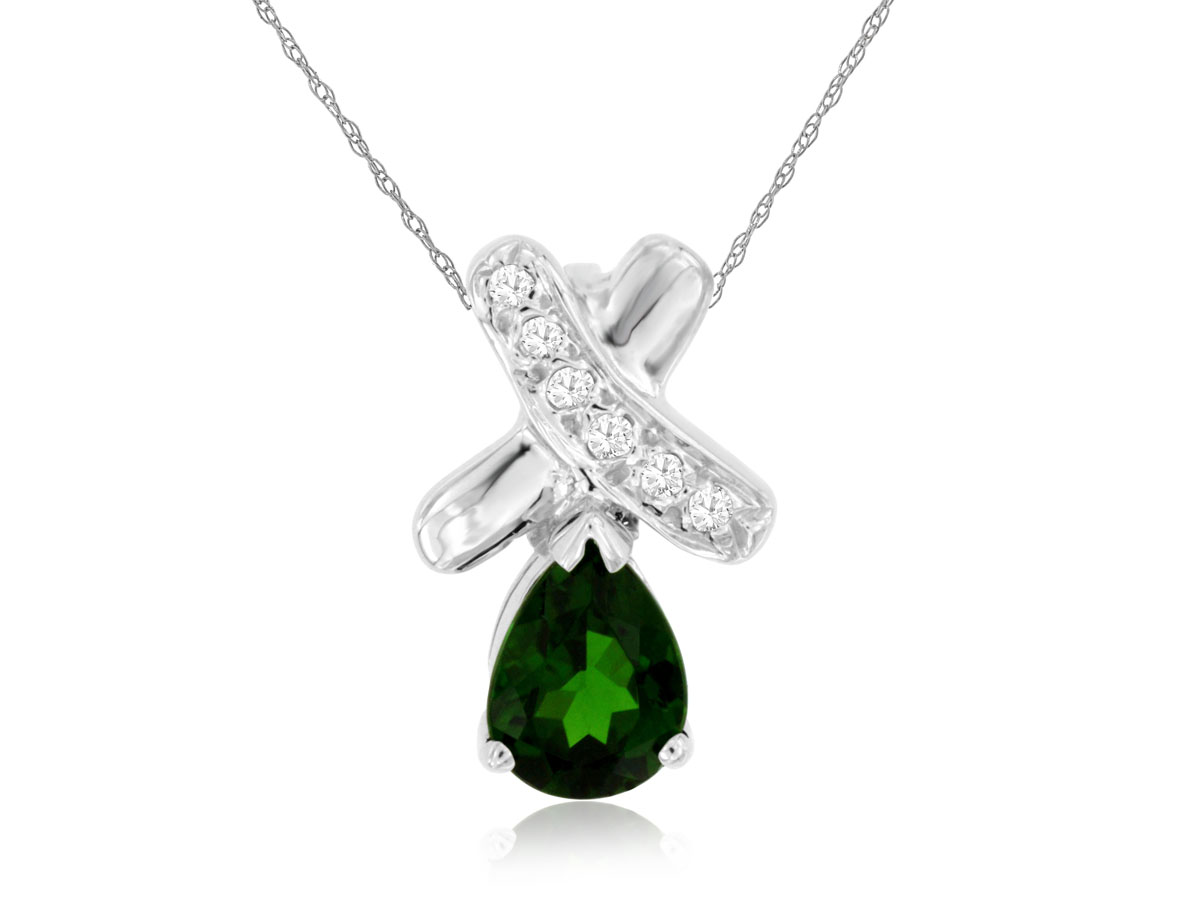 RUSSALITE & DIAMOND PENDANT