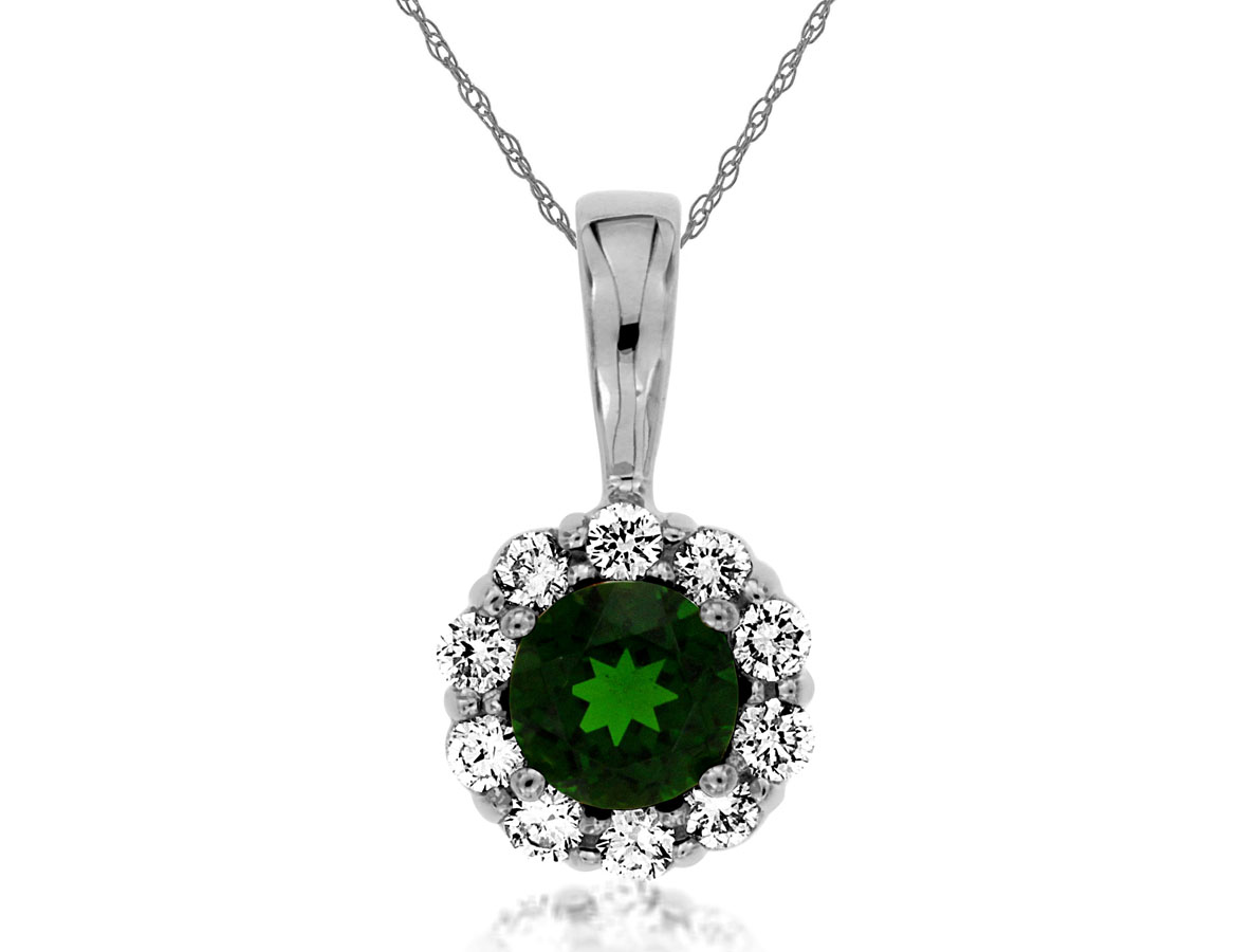 RUSSALITE & DIAMOND PENDANT