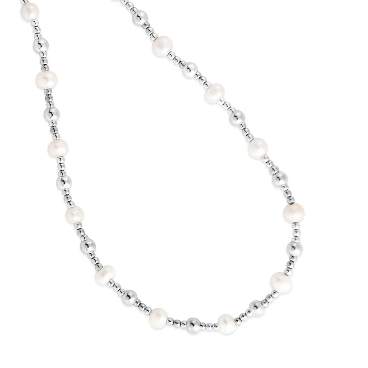 Silver Pearl Bead Chain