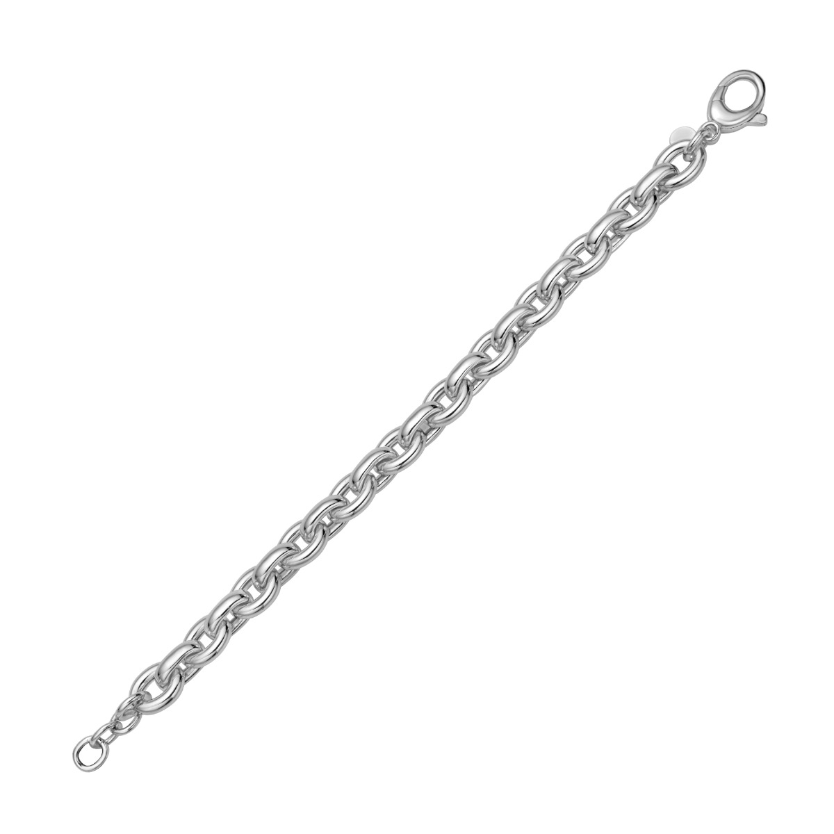 Silver Oval Link Bracelet