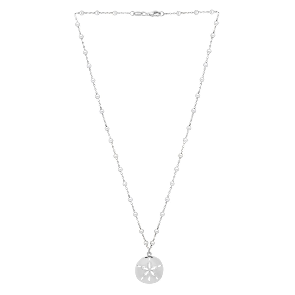 Silver Sand Dollar Necklace