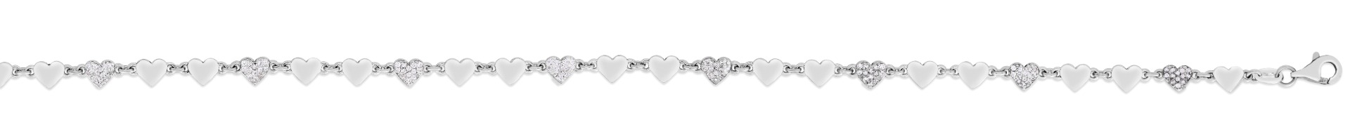 Silver Heart Chain Anklet