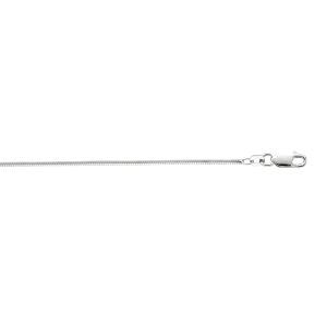Silver 1.3mm Octogonal Snake Chain