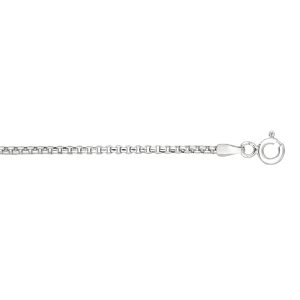 Silver 1.1mm Round Box Chain