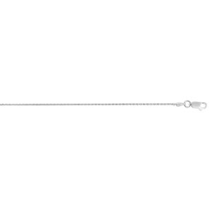 Silver 1.1mm Diamond Cut Wheat Chain