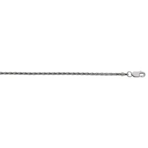 Silver 2.2mm Diamond Cut Wheat Chain