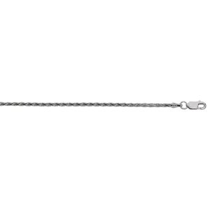 Silver 2.2mm Diamond Cut Wheat Chain