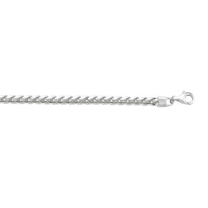 Silver 4.80mm Square Franco Chain