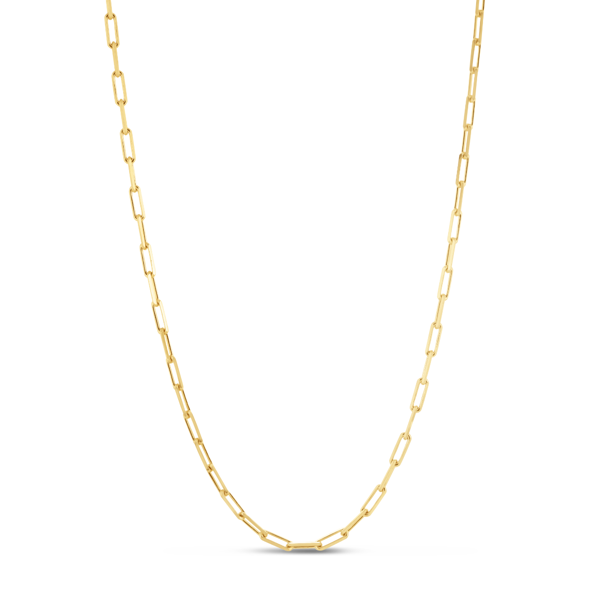 Silver Plated 2.95mm Paperclip Chain