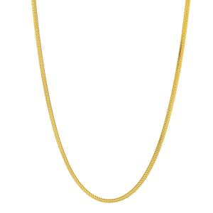 Gold Over Silver 3.3mm Oval Snake Chain