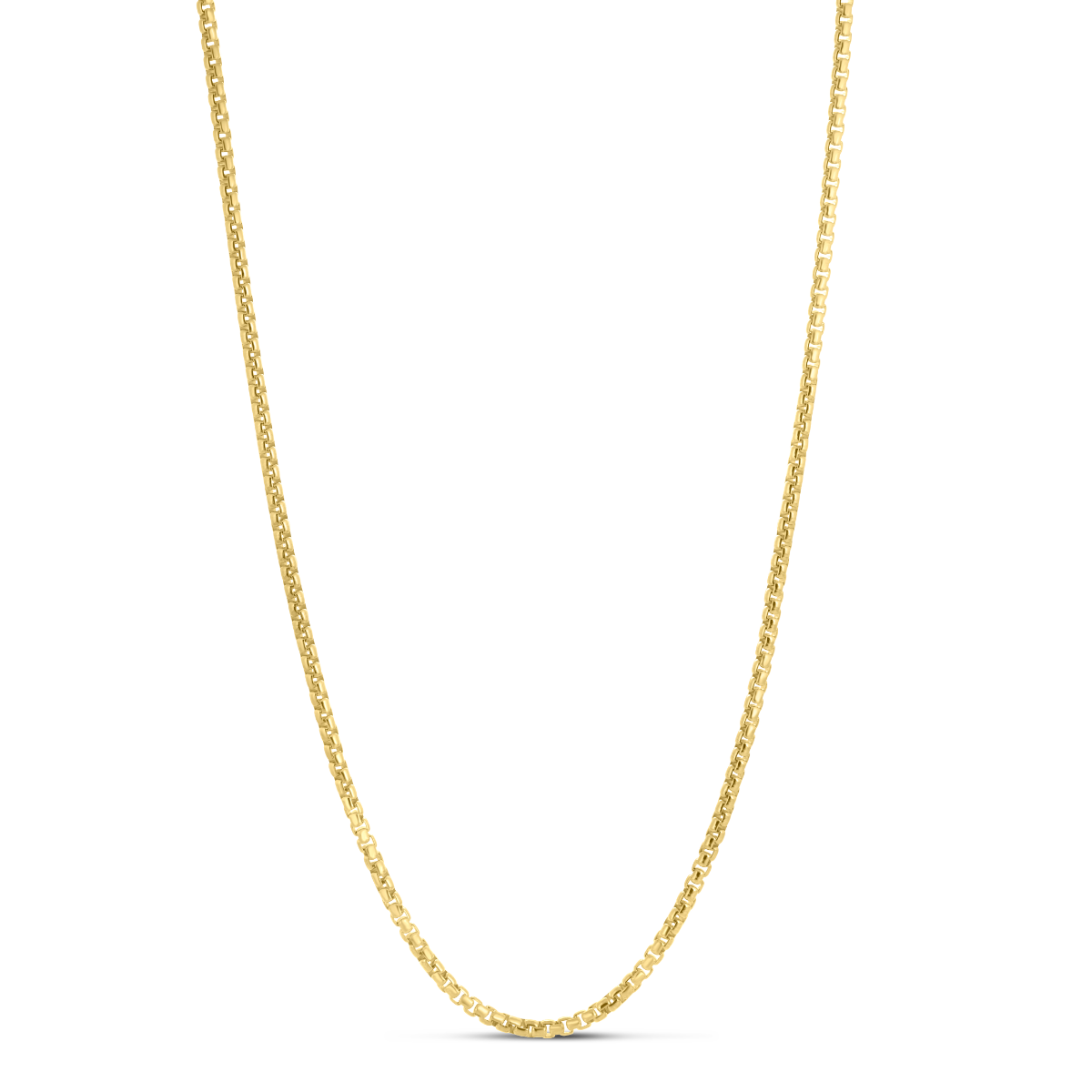 Silver Plated 2.6mm Round Box Chain