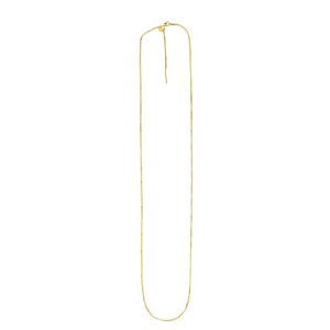 14K Gold .95mm Endless Adjustable Concave Box Chain