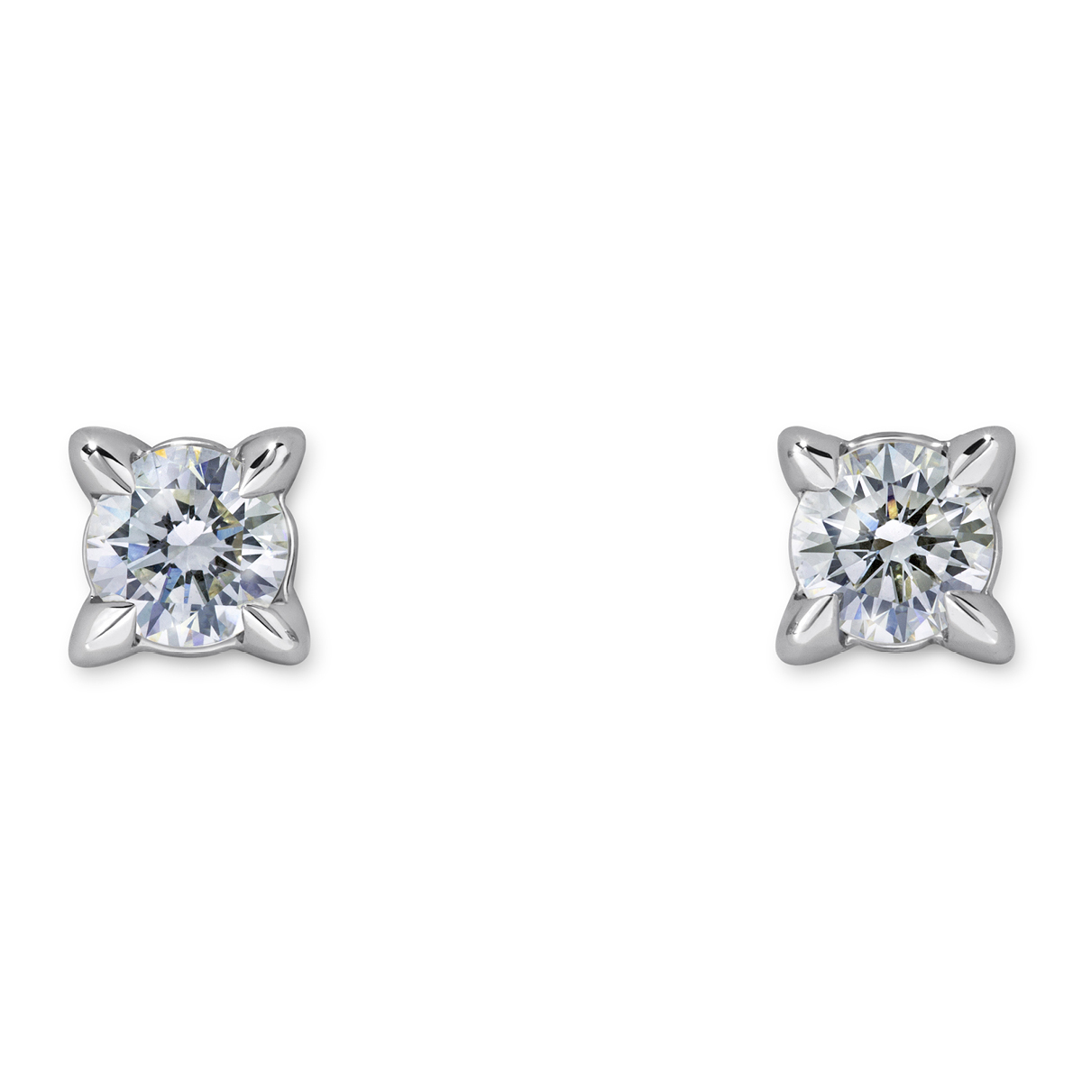 Atelier Swarovski Essentials Large Stud Earrings, 18K White Gold