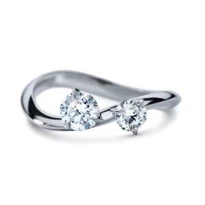 Atelier Swarovski Intimate Wave Ring, 18K White Gold