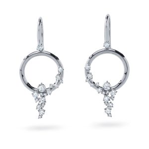 Atelier Swarovski Signature Drop Earrings, 18K White Gold