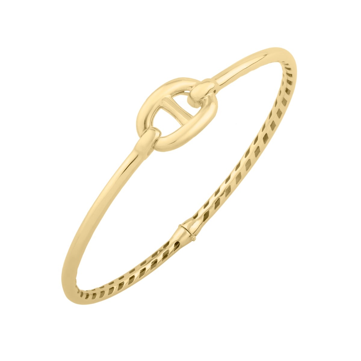 14K Puff Mariner Link Bangle