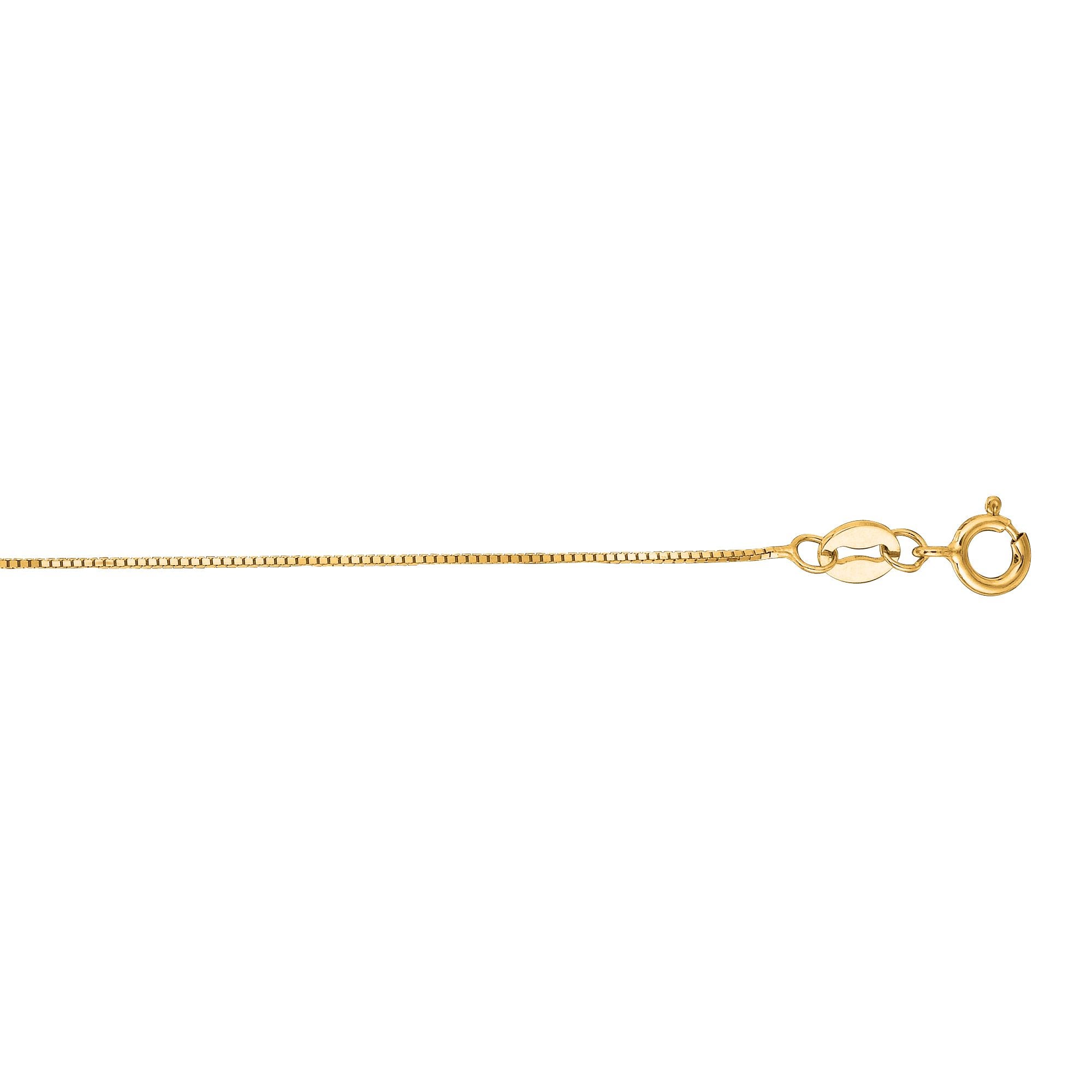 14K Gold .60mm Classic Box Chain