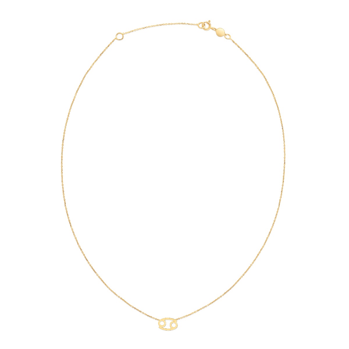 14K Gold Cancer Necklace