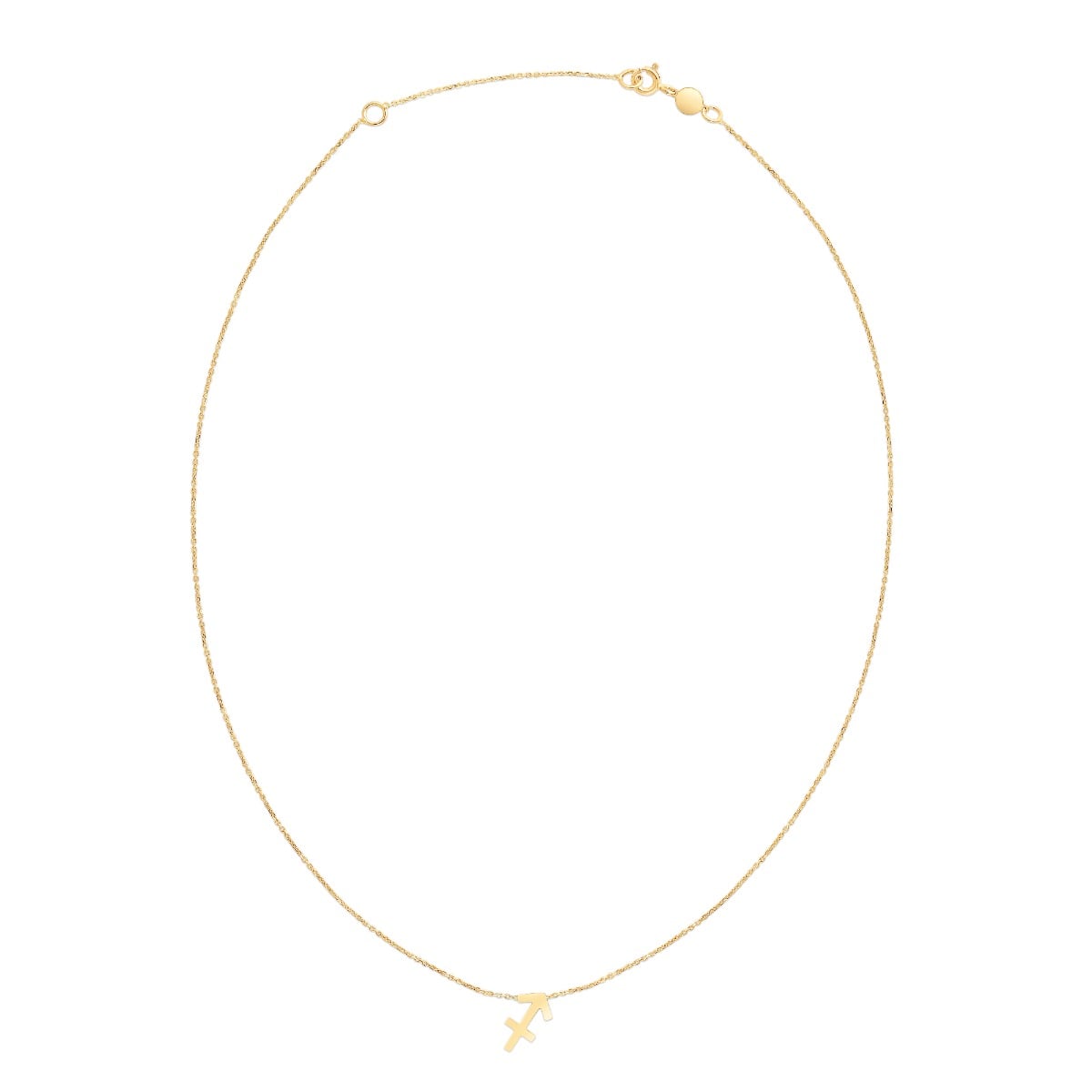 14K Gold Sagittarius Necklace
