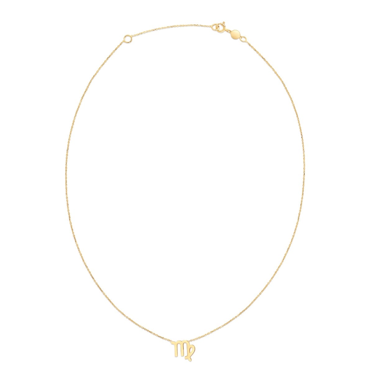 14K Gold Virgo Necklace