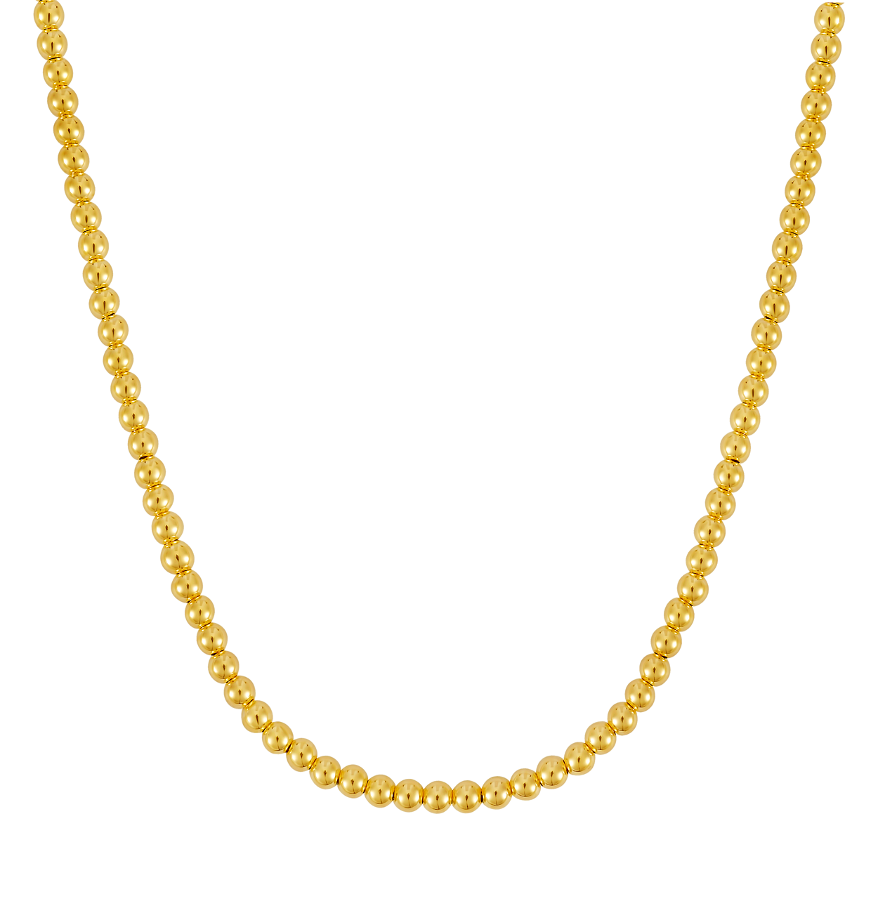 14K Gold 5mm Bead Chain