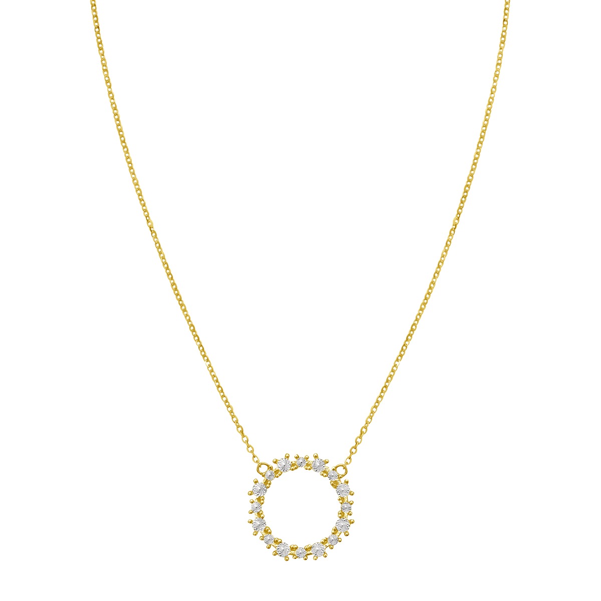 14K Diamon'Oro Circle Necklace