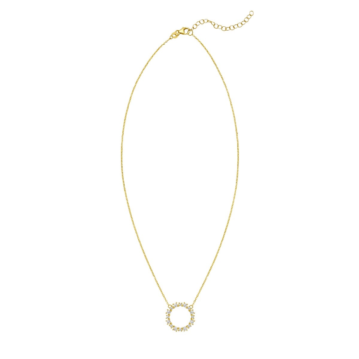 14K Diamon'Oro Circle Necklace