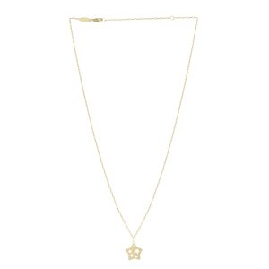 14K Cutout Star Pendant
