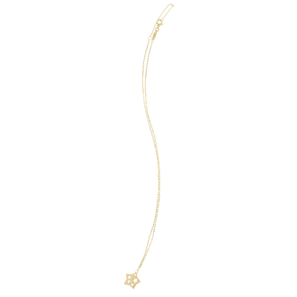 14K Cutout Star Pendant