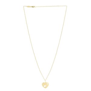 14K Cutout Heart Pendant