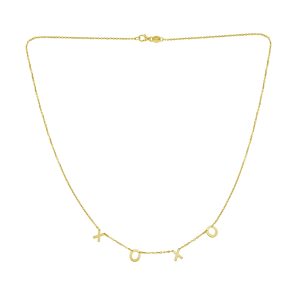 14K XOXO Necklace