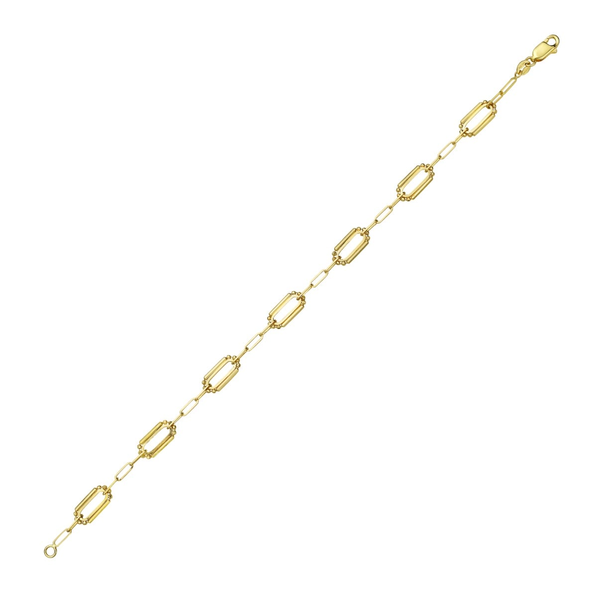 14K Pallina Paperclip Link Bracelet