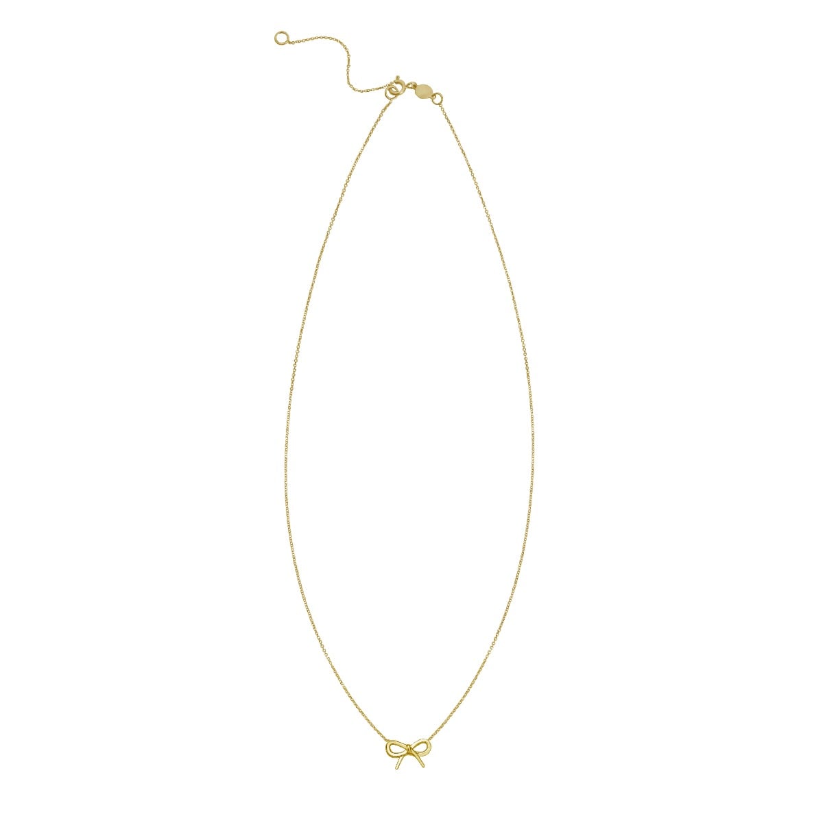 14K Small Bow Necklace