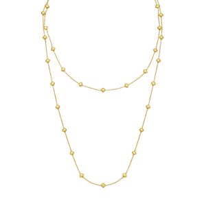 14K Pyramid Station Layered Necklace