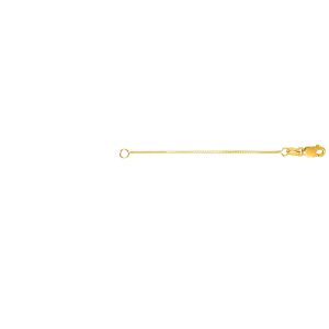 14K Gold 1.1mm Box Chain 3" Extender
