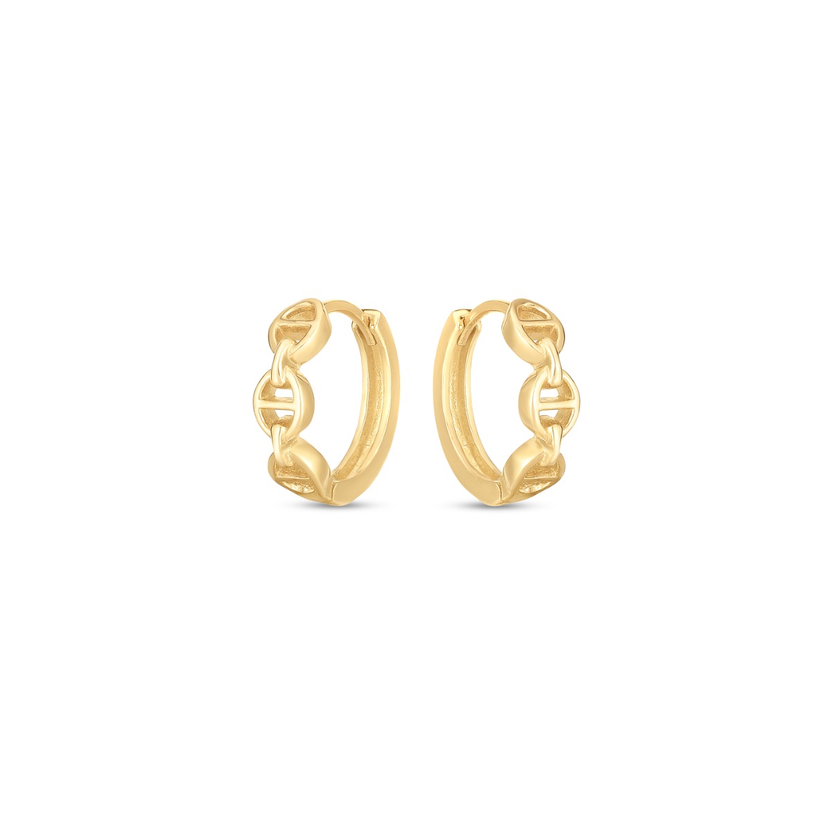 14K Oval Mariner Huggies