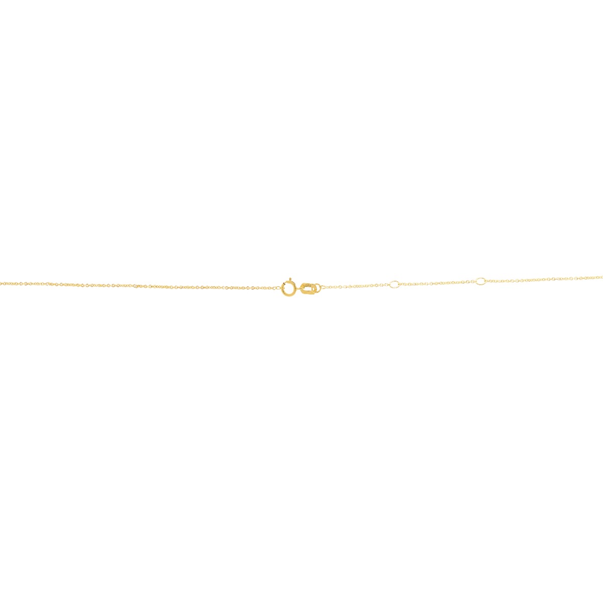 14K Gold 0.97mm Double Extendable Cable Chain