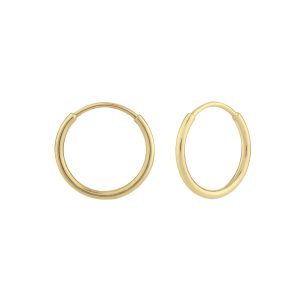 10K Gold Mini Endless Hoop Earring