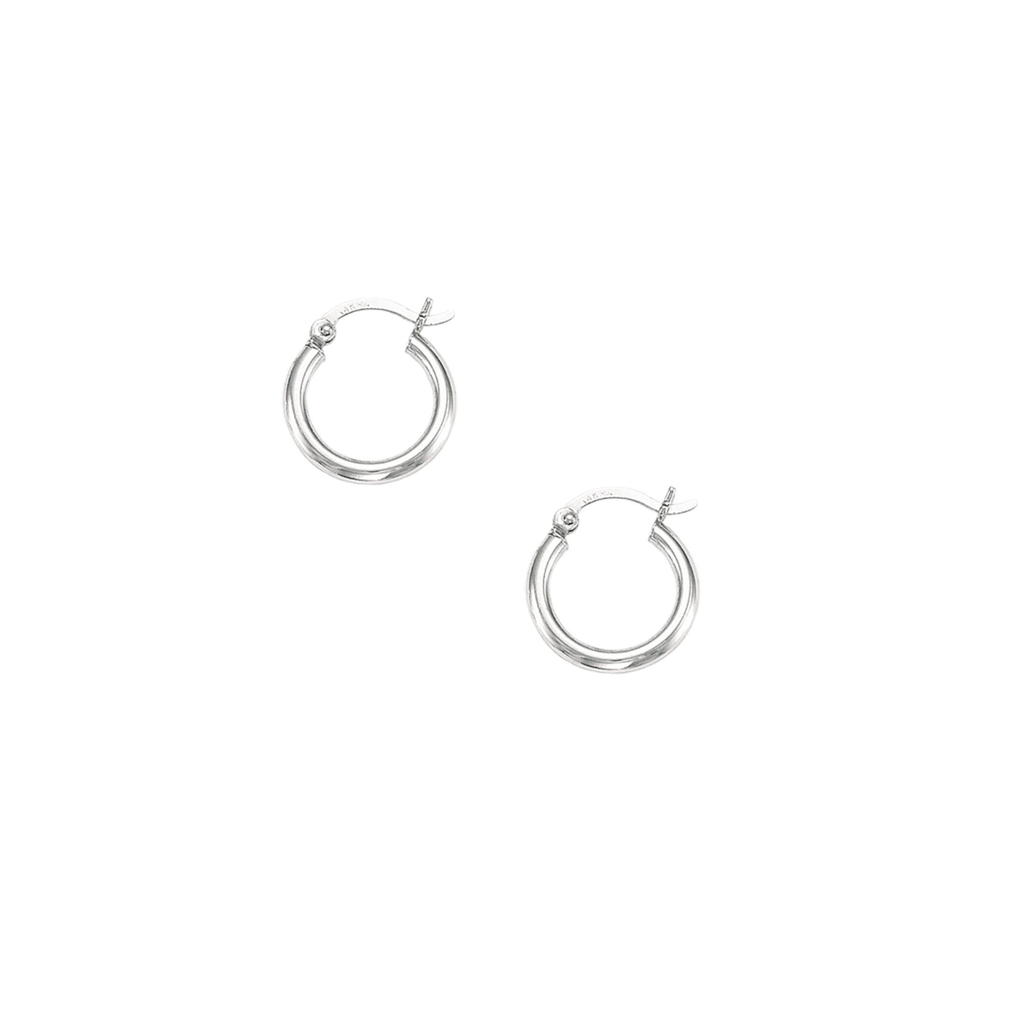14K Gold 2x15mm Hoops