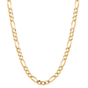 14K Gold 22" 3.8mm Figaro Chain