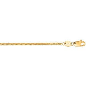 14K Gold 1mm Foxtail Chain