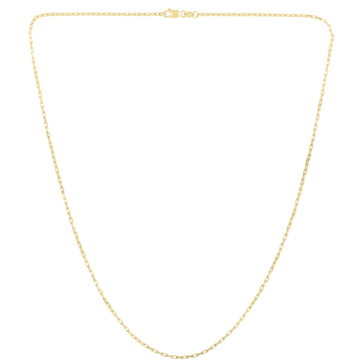 14K Gold 1.3mm French Cable Chain