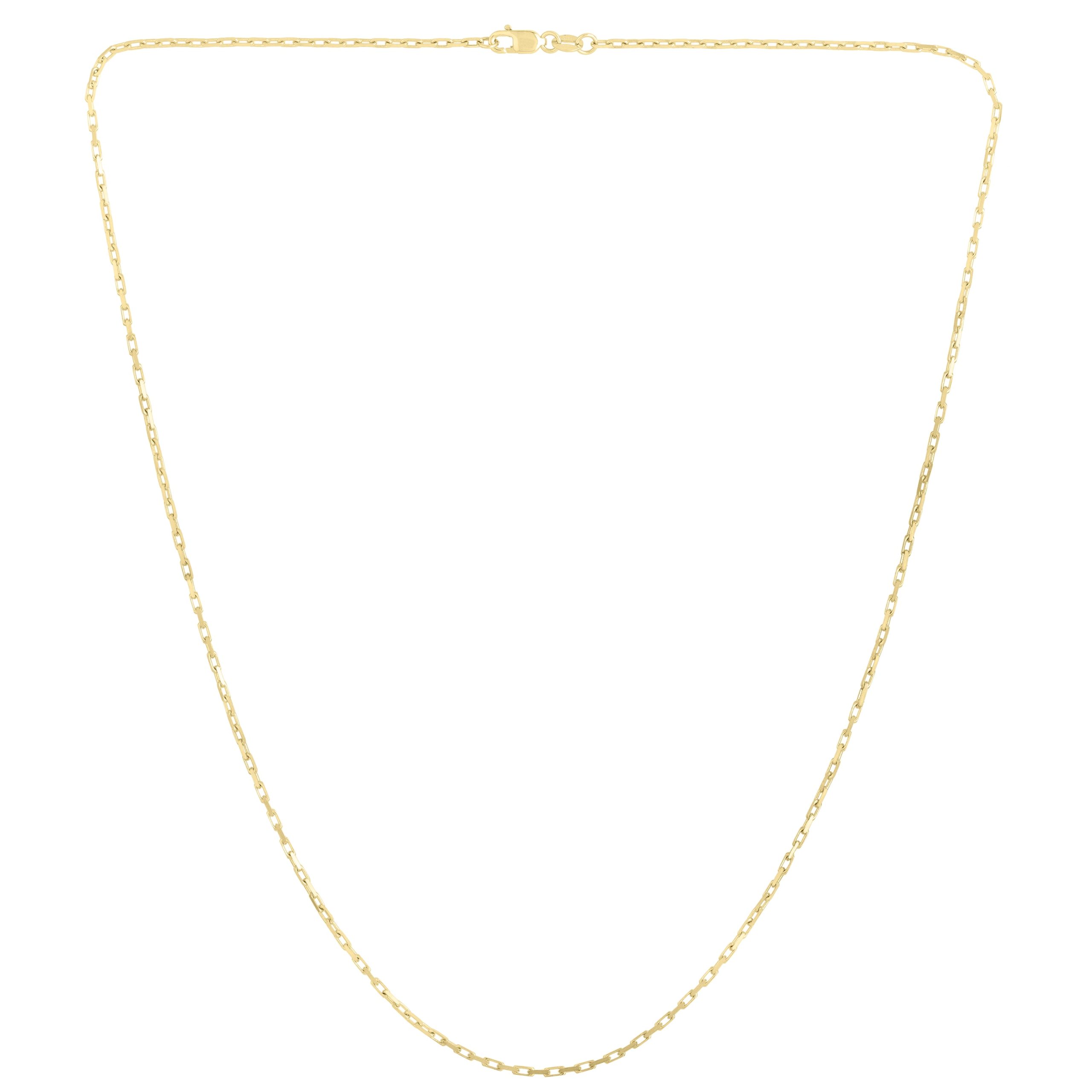 14K Gold 1.3mm French Cable Chain