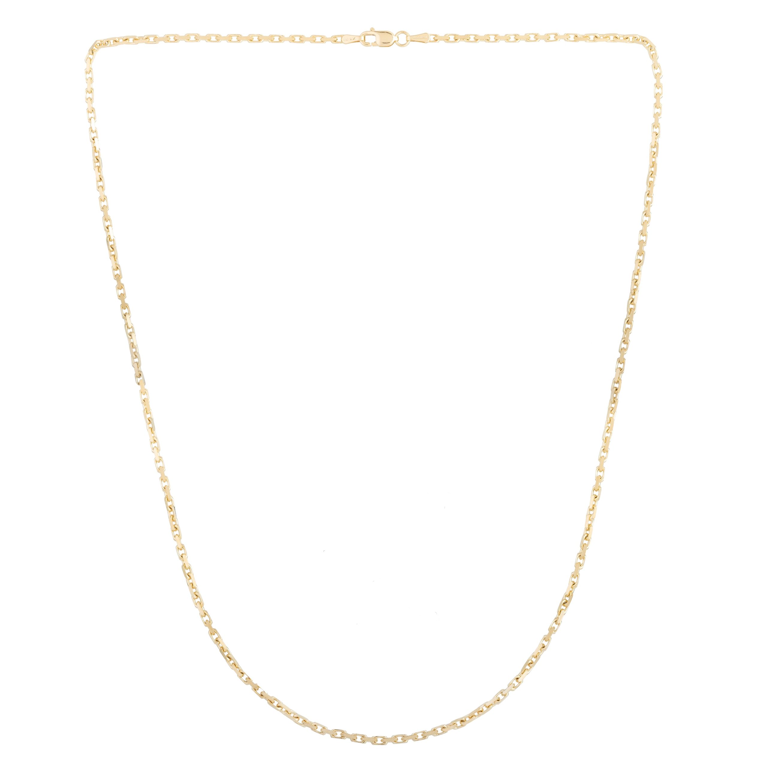 14K Gold 1.9mm French Cable Chain
