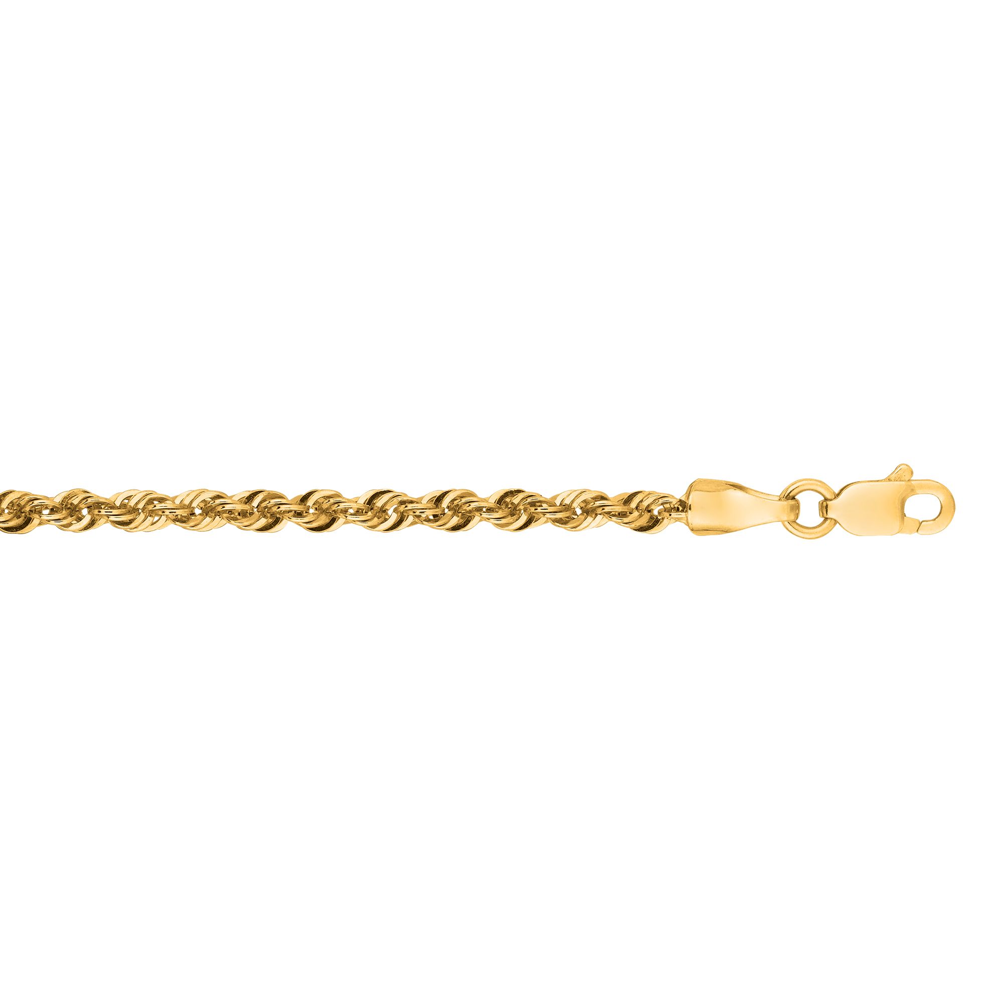 14K Gold 2.5mm Lite Rope Chain