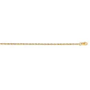 14K Gold 1.0mm Machine Rope Chain (Carded)