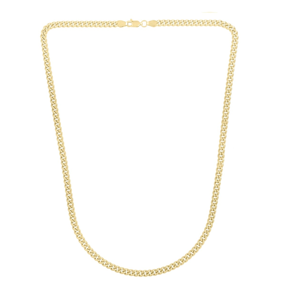 14K Gold 4.1mm Light Gourmette Chain